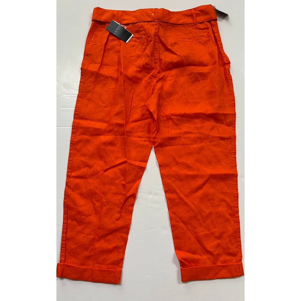Lauren Ralph Lauren Women's Orange Pants Size 12 NWT $100 - Picture 2 of 16